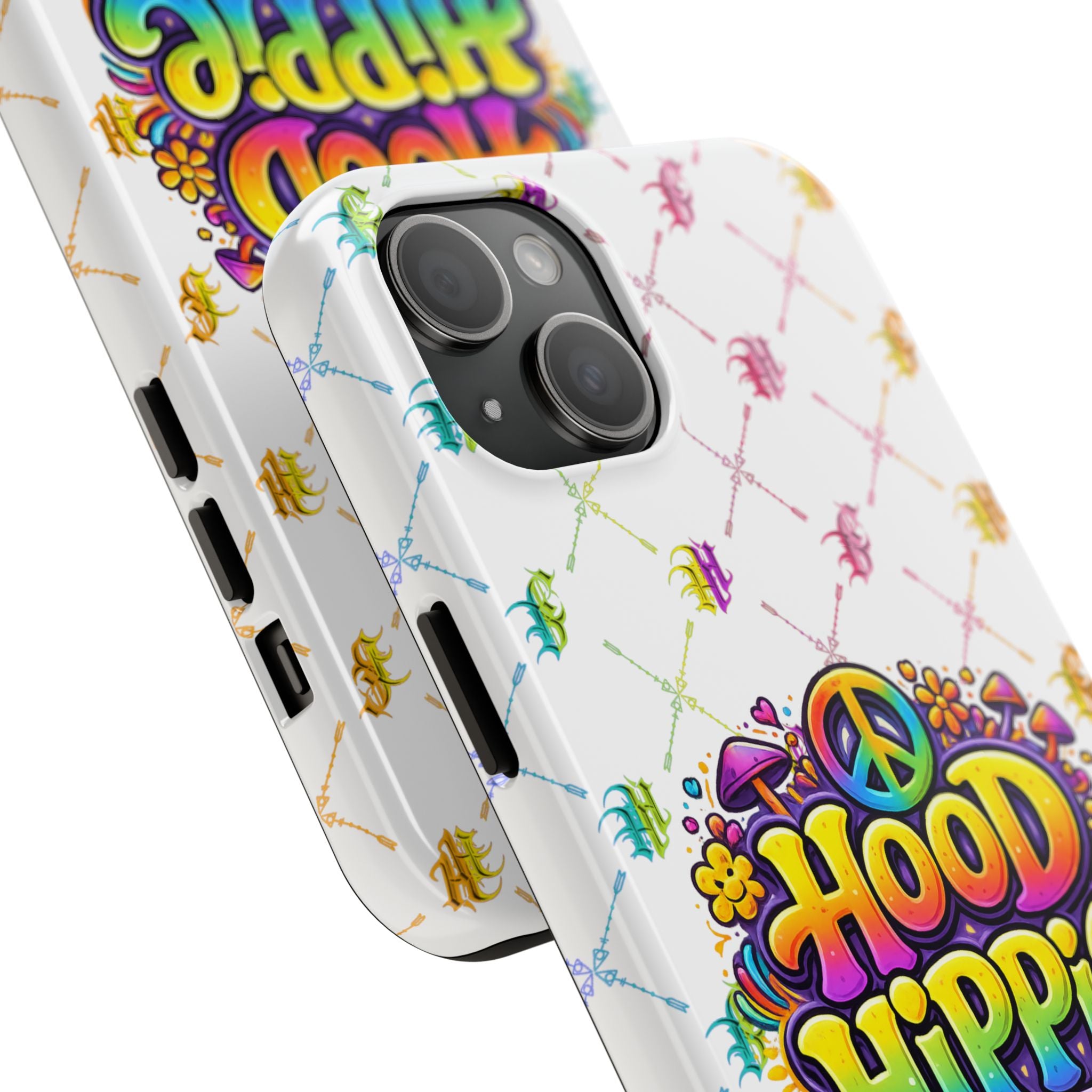 Bomb City Hood Hippie Tough Phone Case — Retro Peace Sign Floral iPhone Cover
