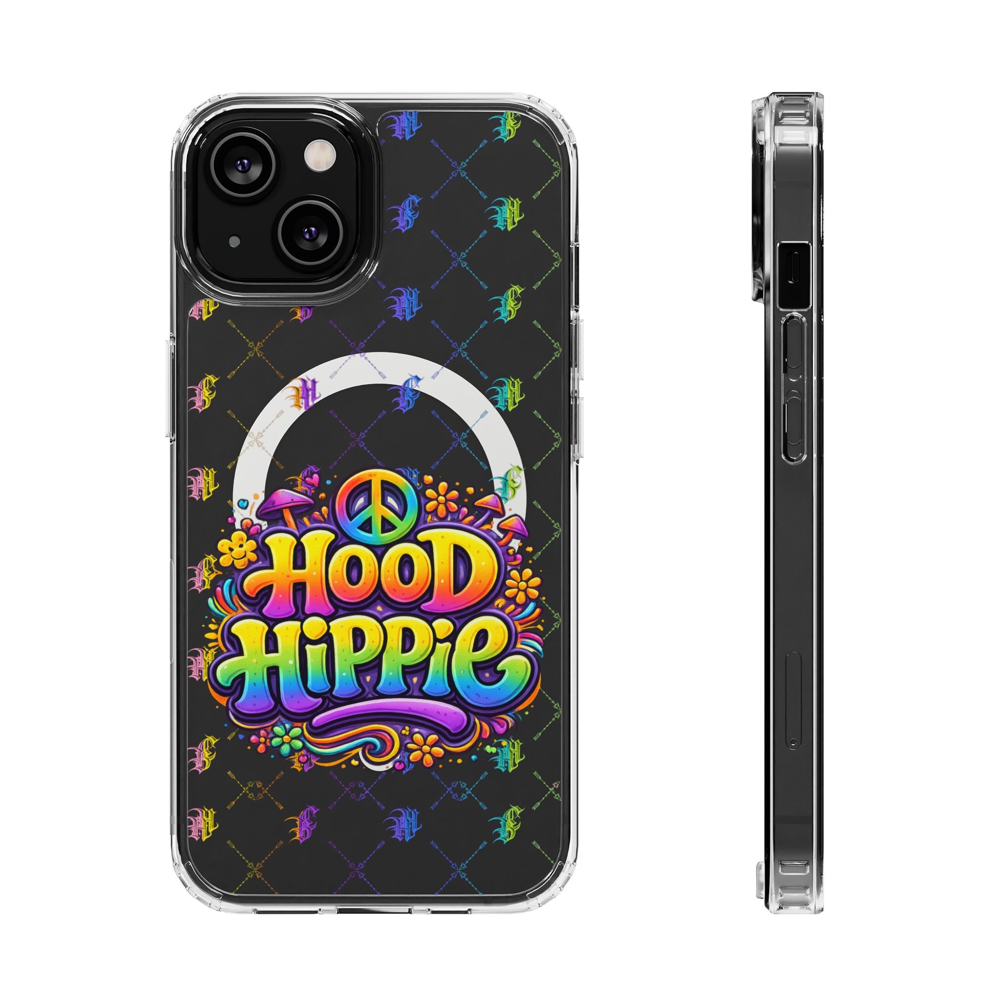 Phone Case — "Hood Hippie" Clear Magnetic Impact-Resistant Case