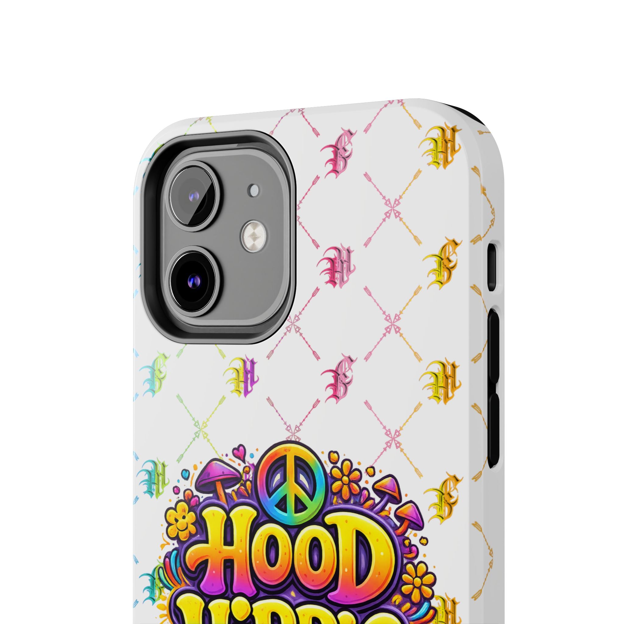 Bomb City Hood Hippie Tough Phone Case — Retro Peace Sign Floral iPhone Cover