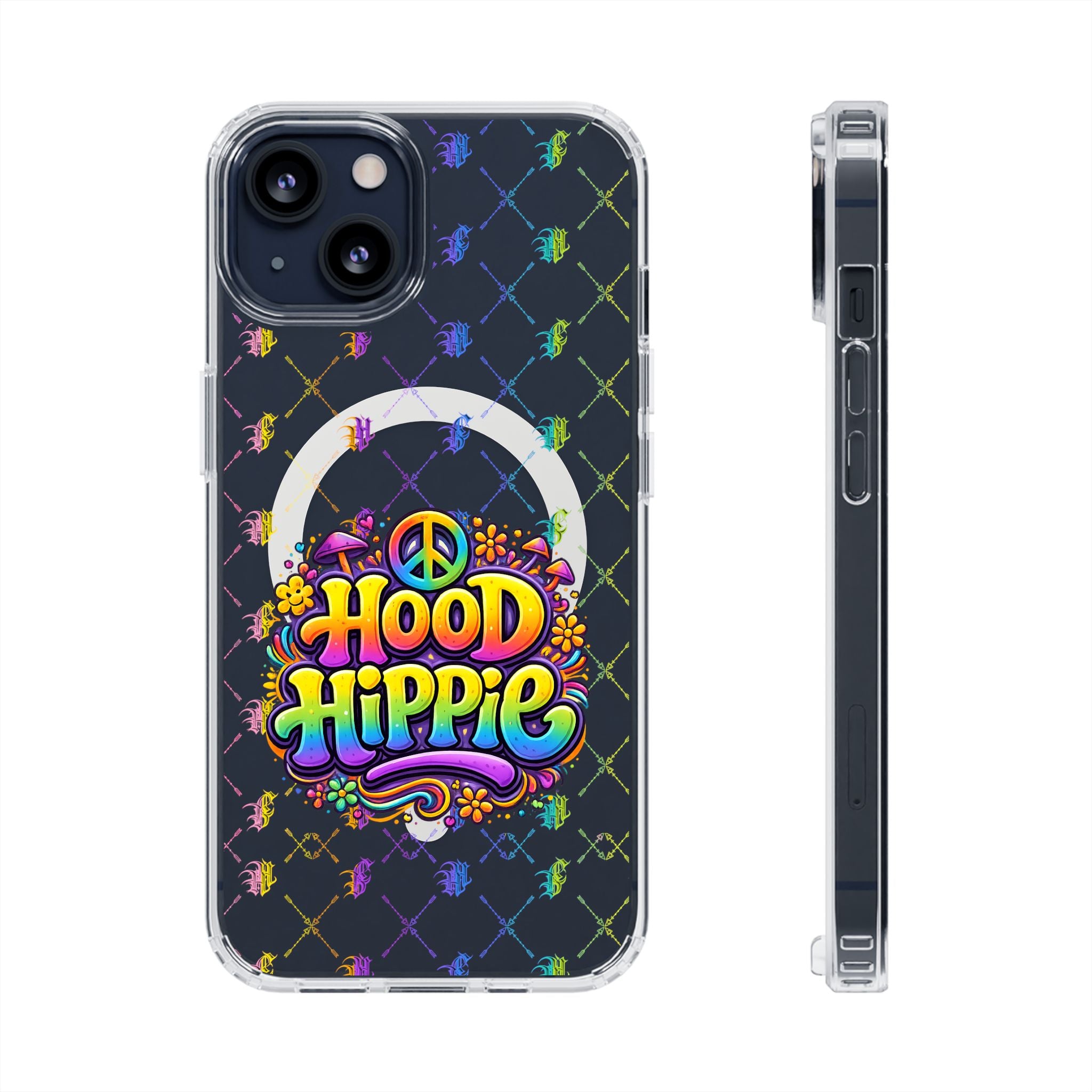 Phone Case — "Hood Hippie" Clear Magnetic Impact-Resistant Case