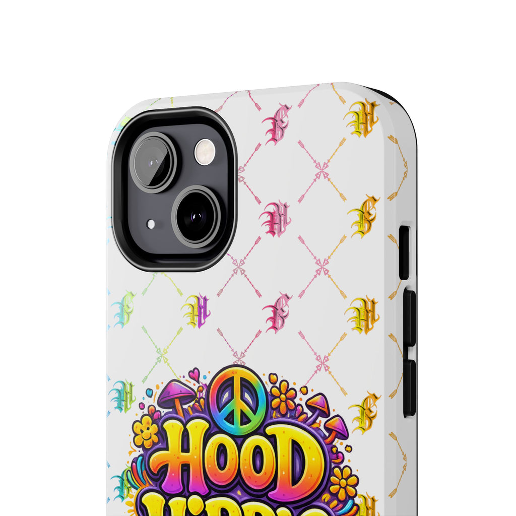Bomb City Hood Hippie Tough Phone Case — Retro Peace Sign Floral iPhone Cover