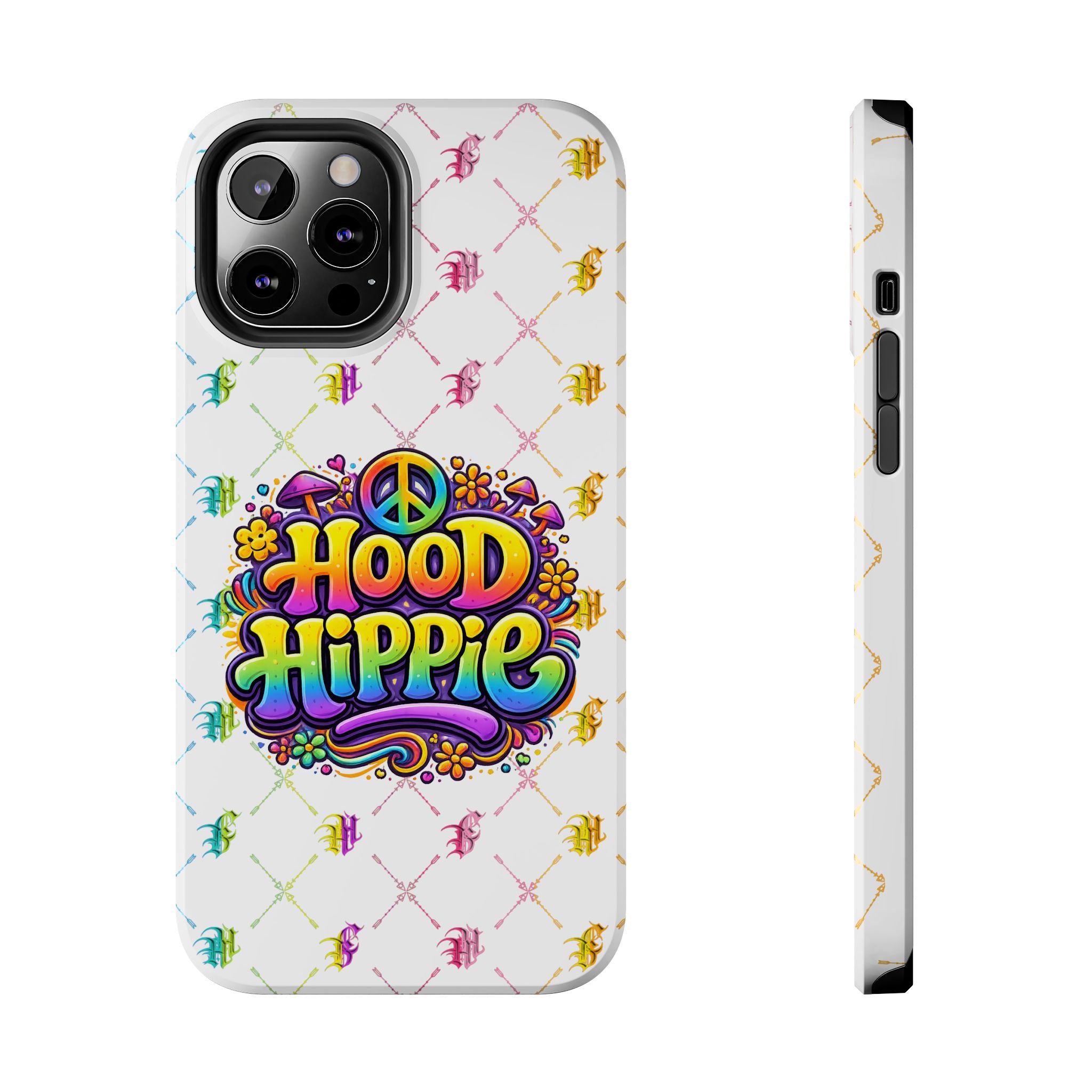 Bomb City Hood Hippie Tough Phone Case — Retro Peace Sign Floral iPhone Cover