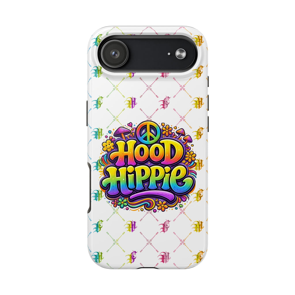 Bomb City Hood Hippie Tough Phone Case — Retro Peace Sign Floral iPhone Cover