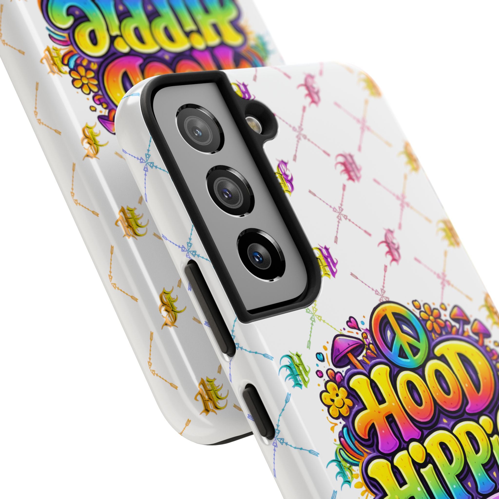 Bomb City Hood Hippie Tough Phone Case — Retro Peace Sign Floral iPhone Cover