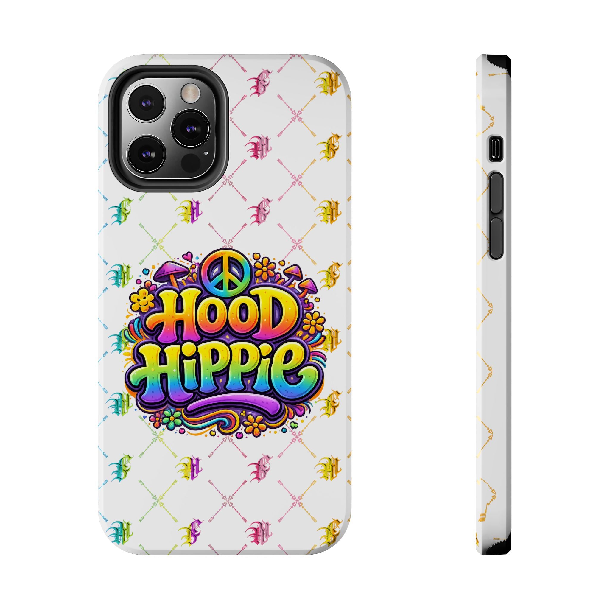 Bomb City Hood Hippie Tough Phone Case — Retro Peace Sign Floral iPhone Cover