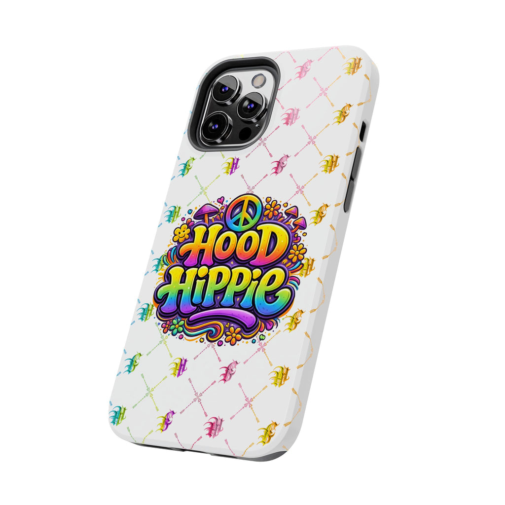 Bomb City Hood Hippie Tough Phone Case — Retro Peace Sign Floral iPhone Cover