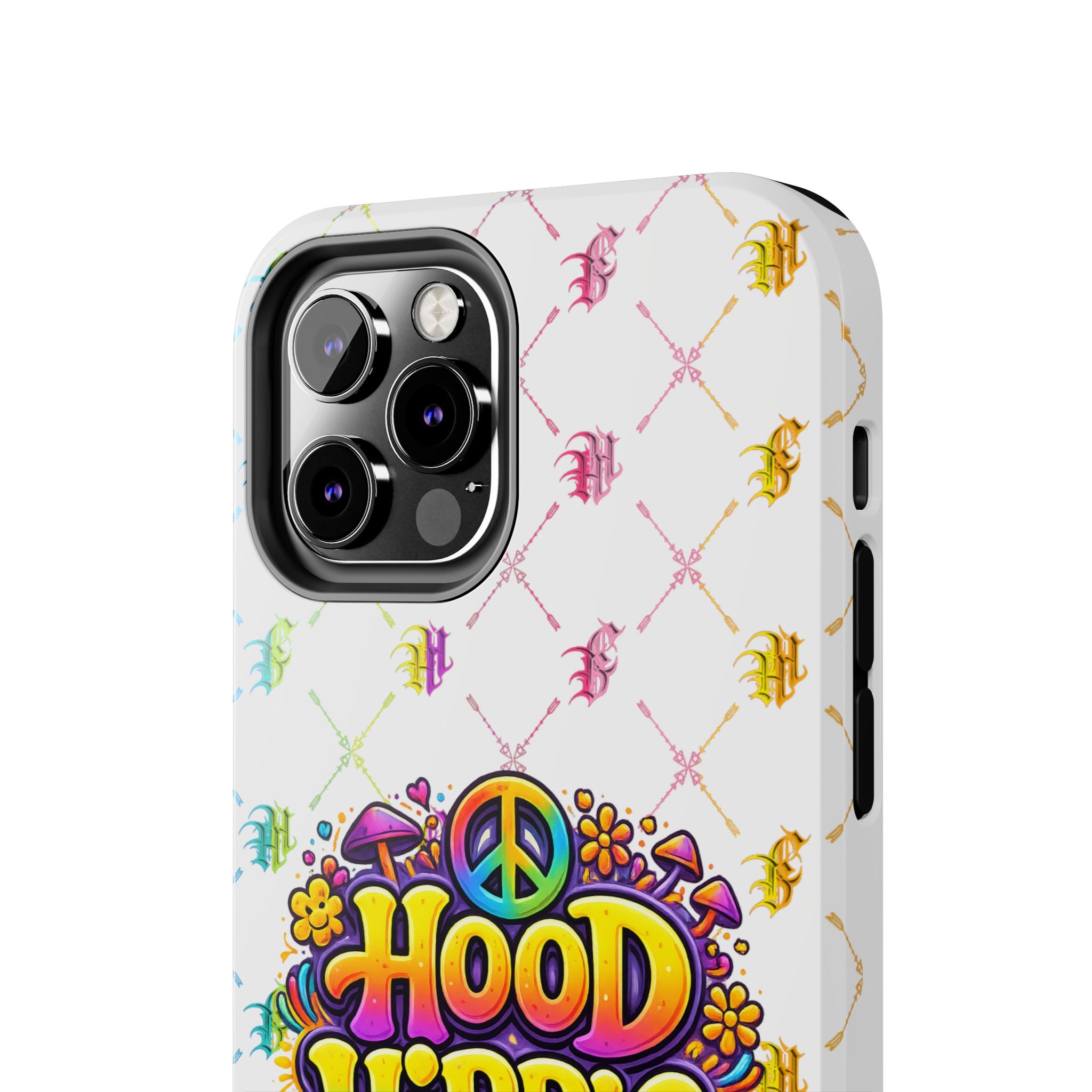 Bomb City Hood Hippie Tough Phone Case — Retro Peace Sign Floral iPhone Cover