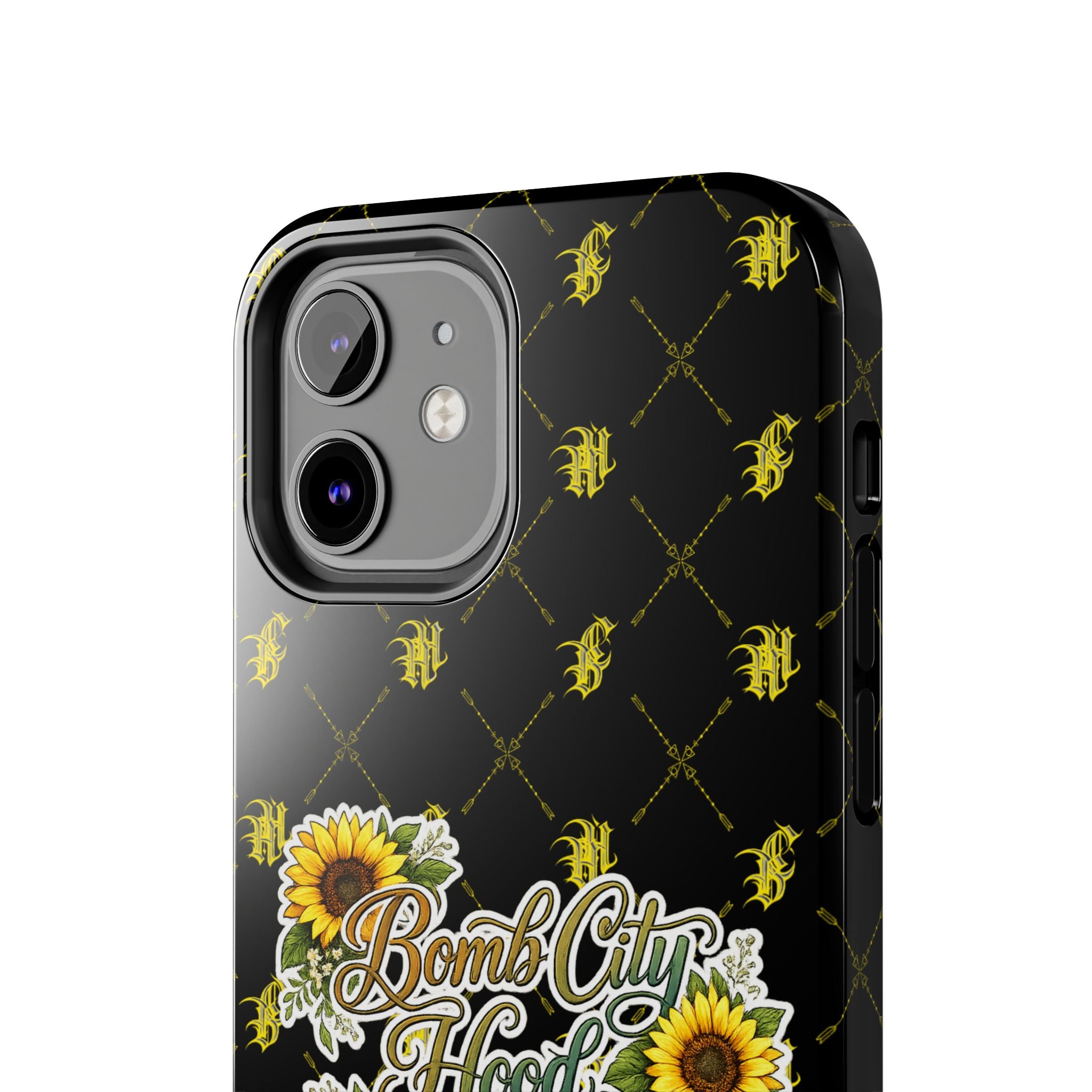 Tough Phone Case — "Bomb City Hood Hippie" Sunflower Protective Phone Cover