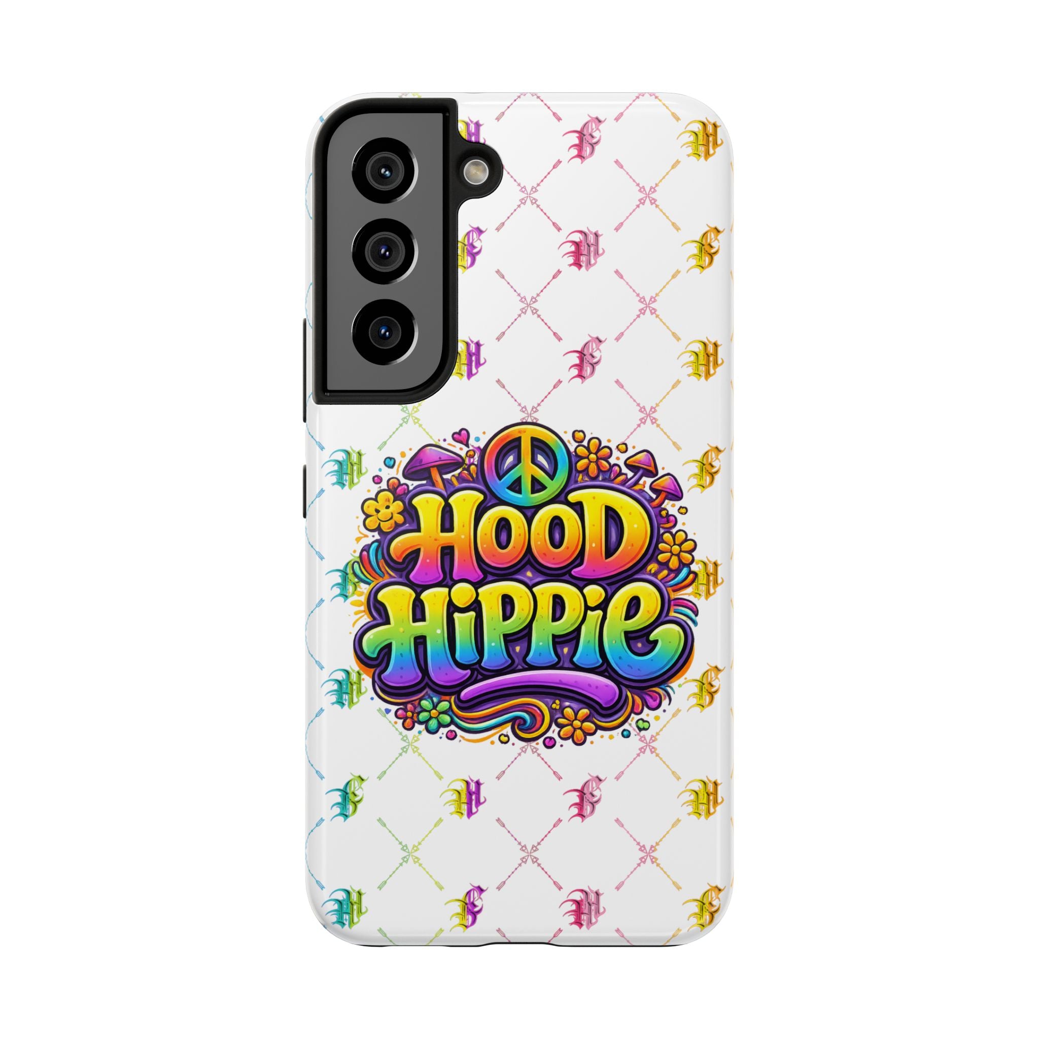 Bomb City Hood Hippie Tough Phone Case — Retro Peace Sign Floral iPhone Cover