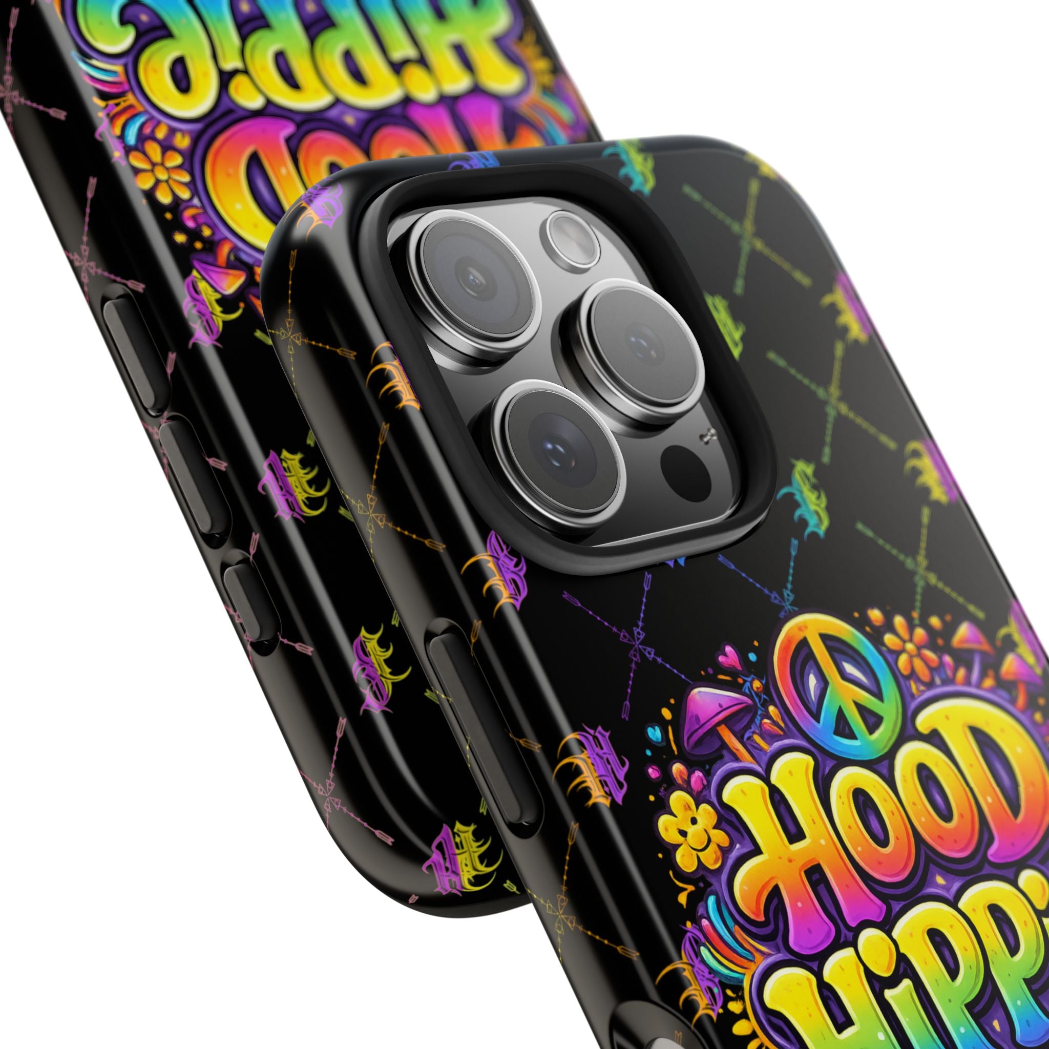 Bomb City Hood Hippie Tough Phone Case — Colorful Psychedelic Peace Design