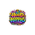 Hood Hippie Kiss-Cut Vinyl Sticker — Colorful Peace Sign Decal