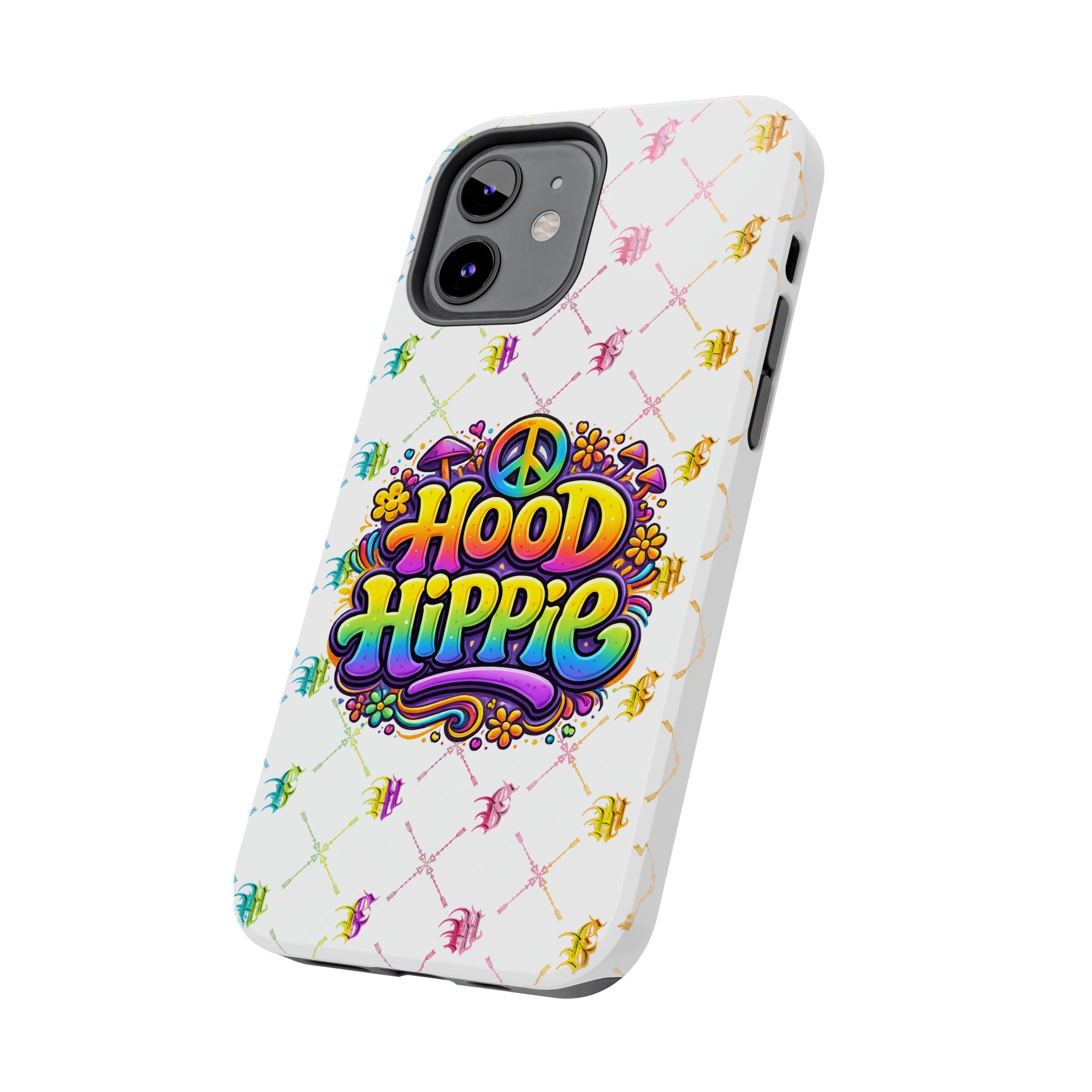Bomb City Hood Hippie Tough Phone Case — Retro Peace Sign Floral iPhone Cover