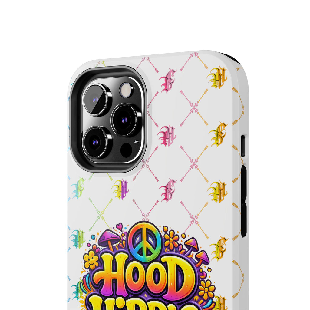 Bomb City Hood Hippie Tough Phone Case — Retro Peace Sign Floral iPhone Cover