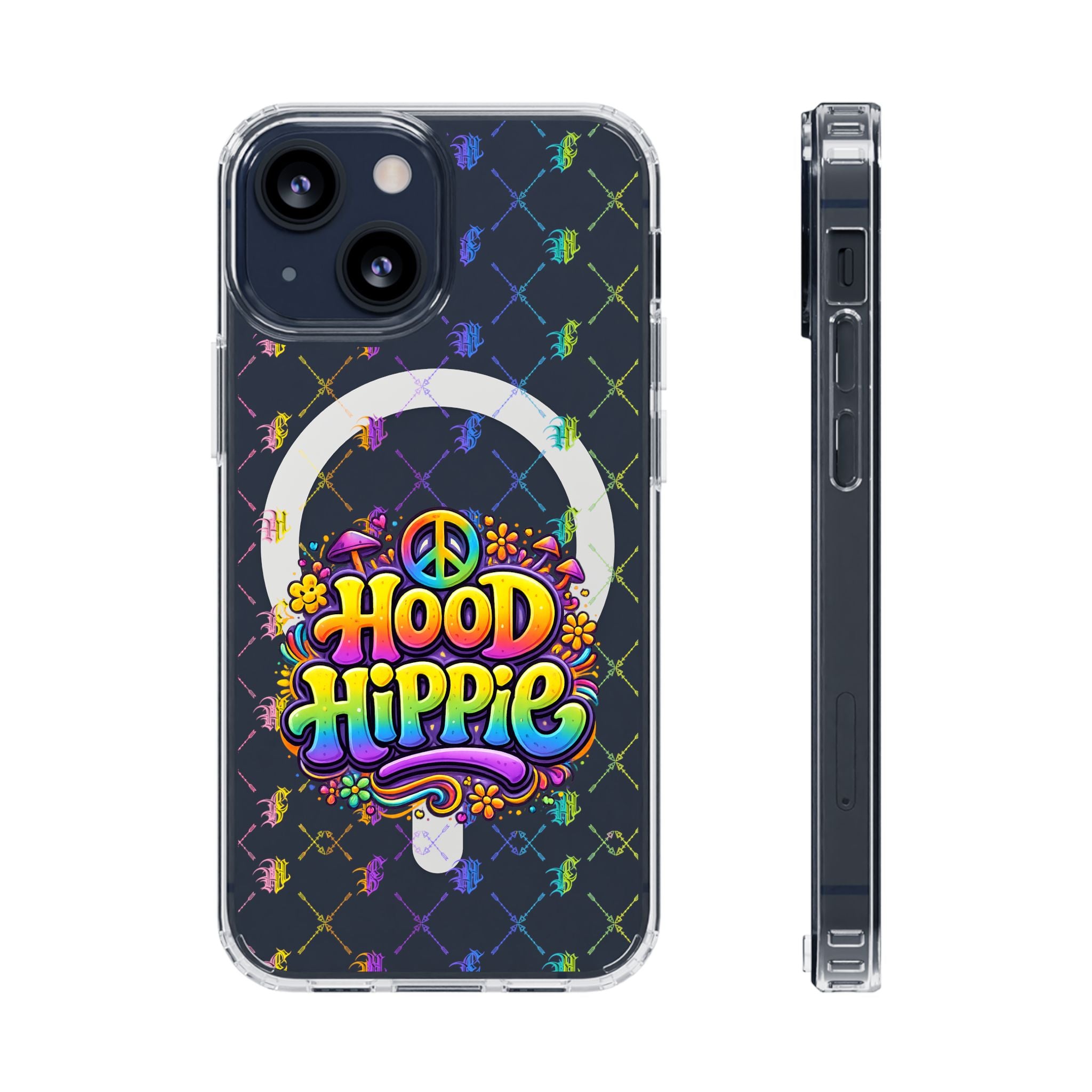 Phone Case — "Hood Hippie" Clear Magnetic Impact-Resistant Case