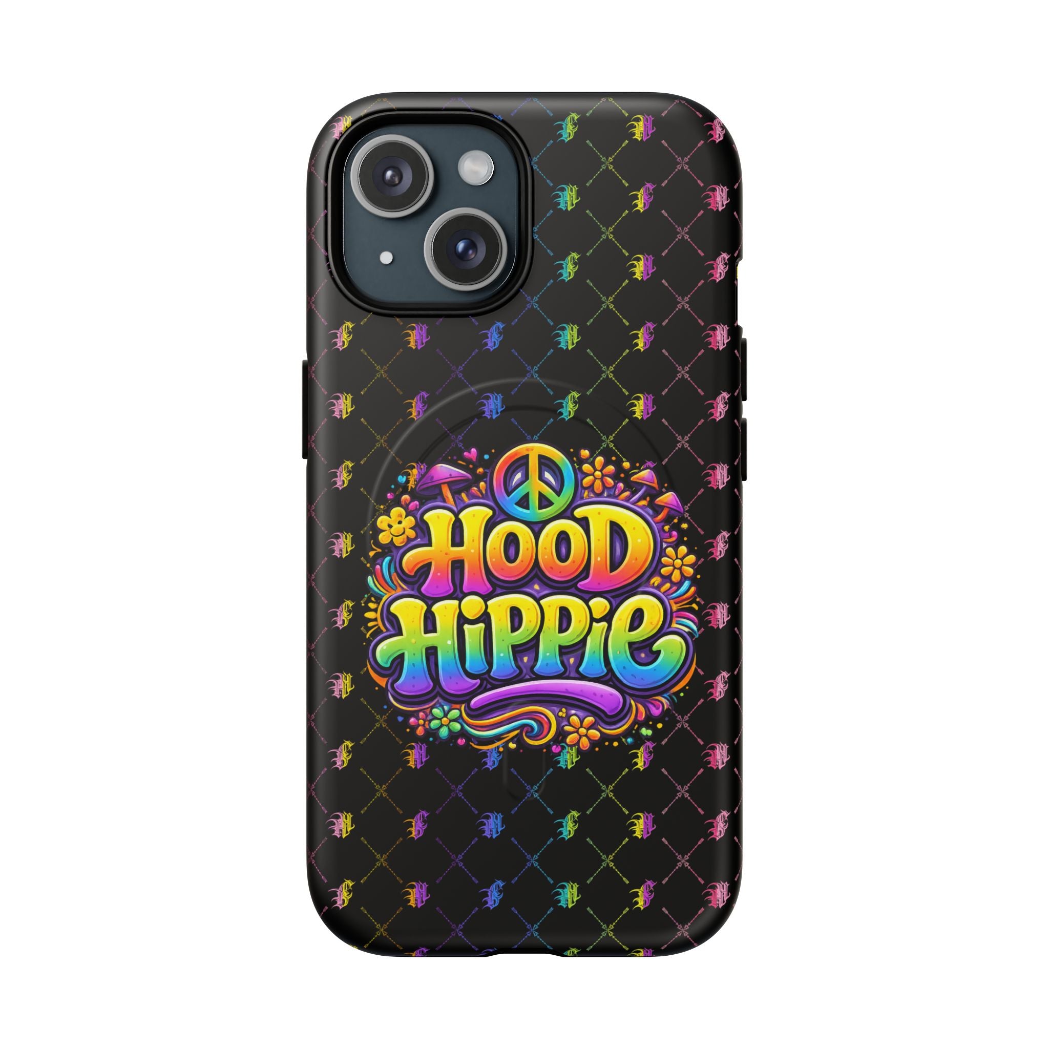 Hood Hippie Magnetic Phone Case — Psychedelic Peace Sign Tough Case
