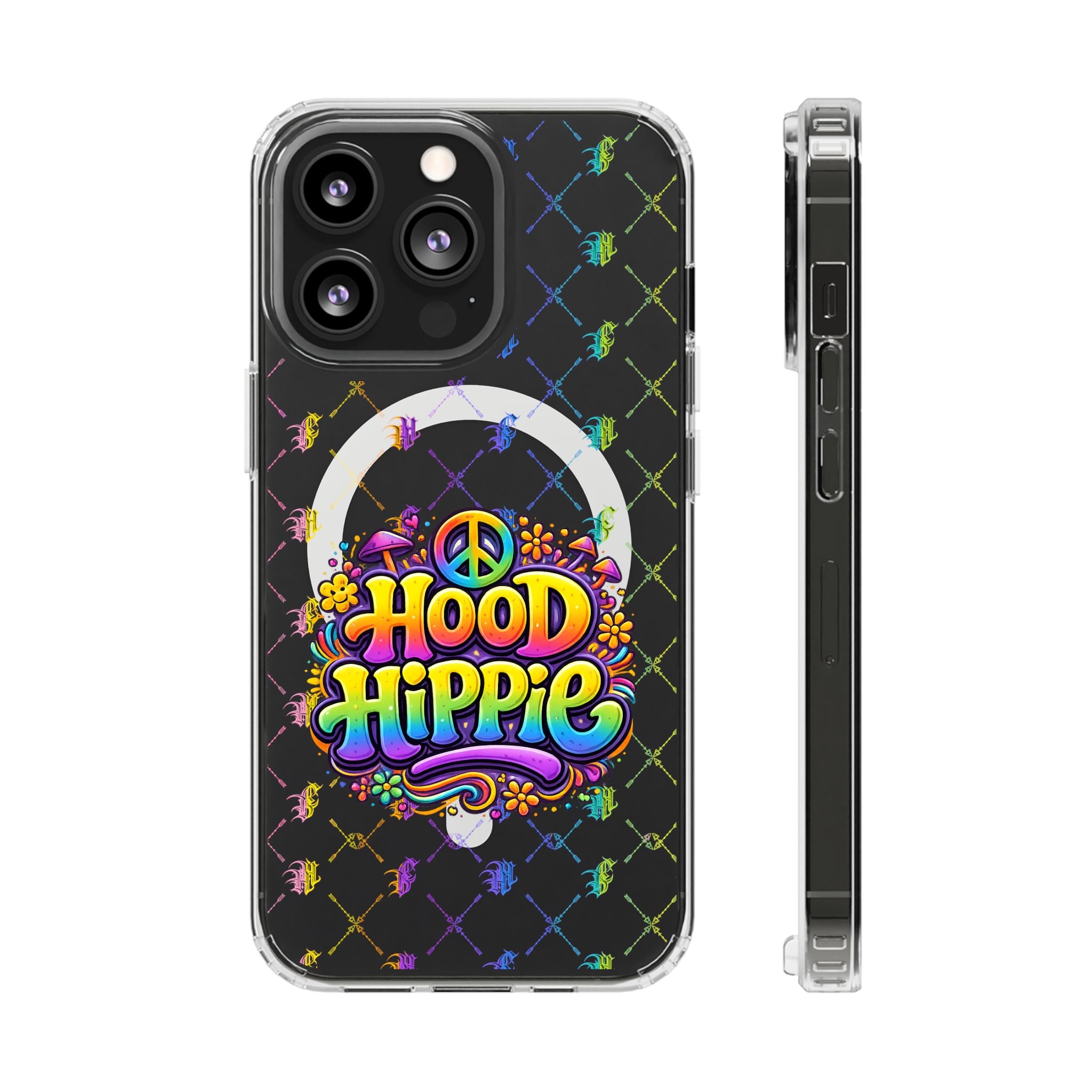 Phone Case — "Hood Hippie" Clear Magnetic Impact-Resistant Case