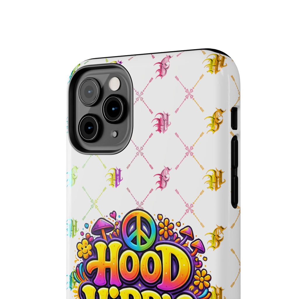 Bomb City Hood Hippie Tough Phone Case — Retro Peace Sign Floral iPhone Cover