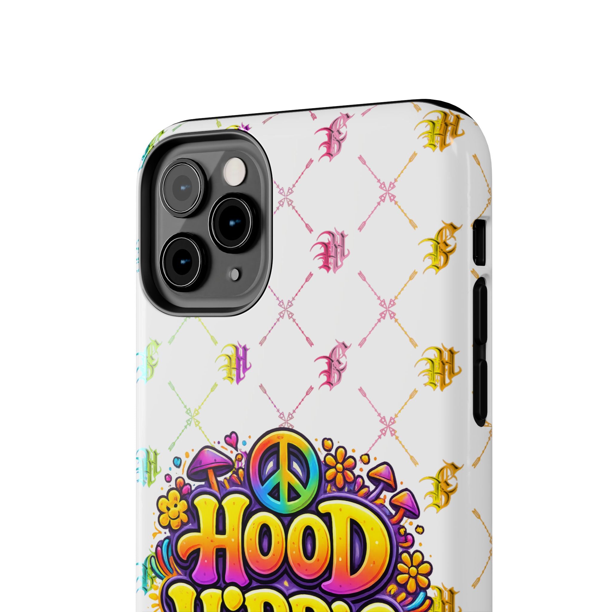 Bomb City Hood Hippie Tough Phone Case — Retro Peace Sign Floral iPhone Cover
