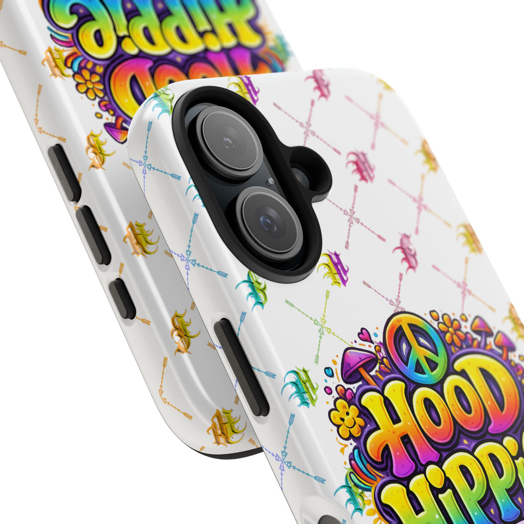 Bomb City Hood Hippie Tough Phone Case — Retro Peace Sign Floral iPhone Cover