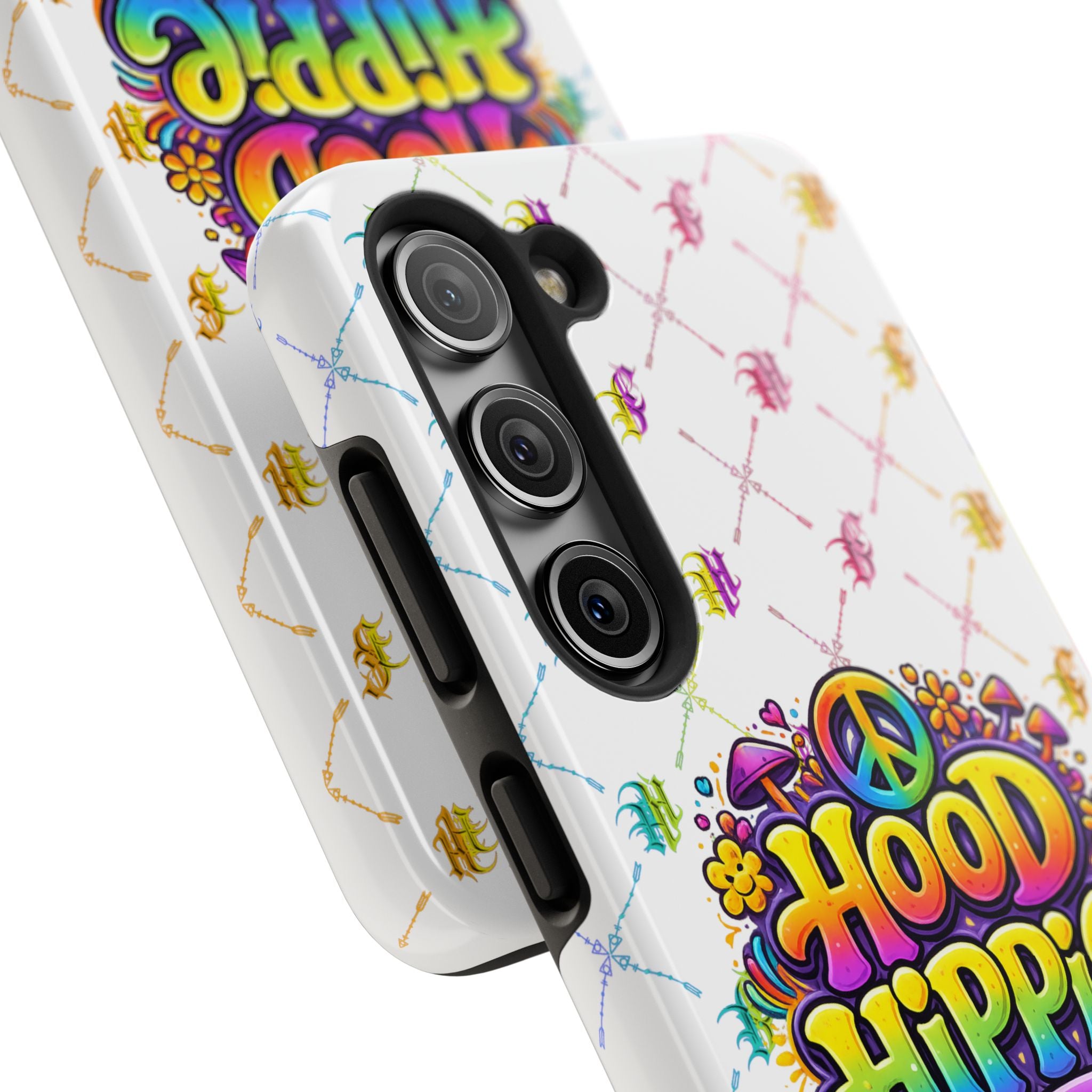 Bomb City Hood Hippie Tough Phone Case — Retro Peace Sign Floral iPhone Cover