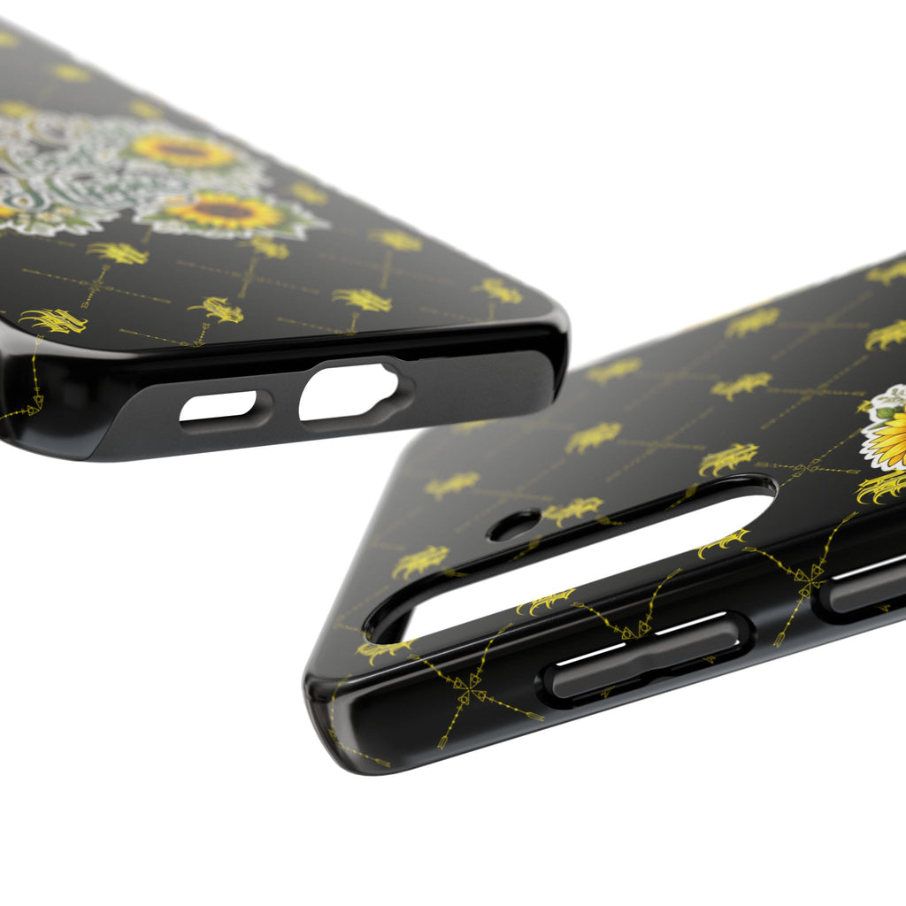 Tough Phone Case — "Bomb City Hood Hippie" Sunflower Protective Phone Cover