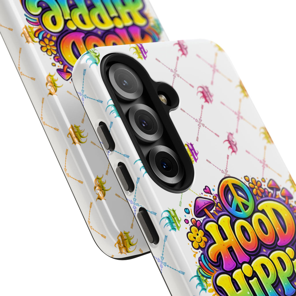 Bomb City Hood Hippie Tough Phone Case — Retro Peace Sign Floral iPhone Cover