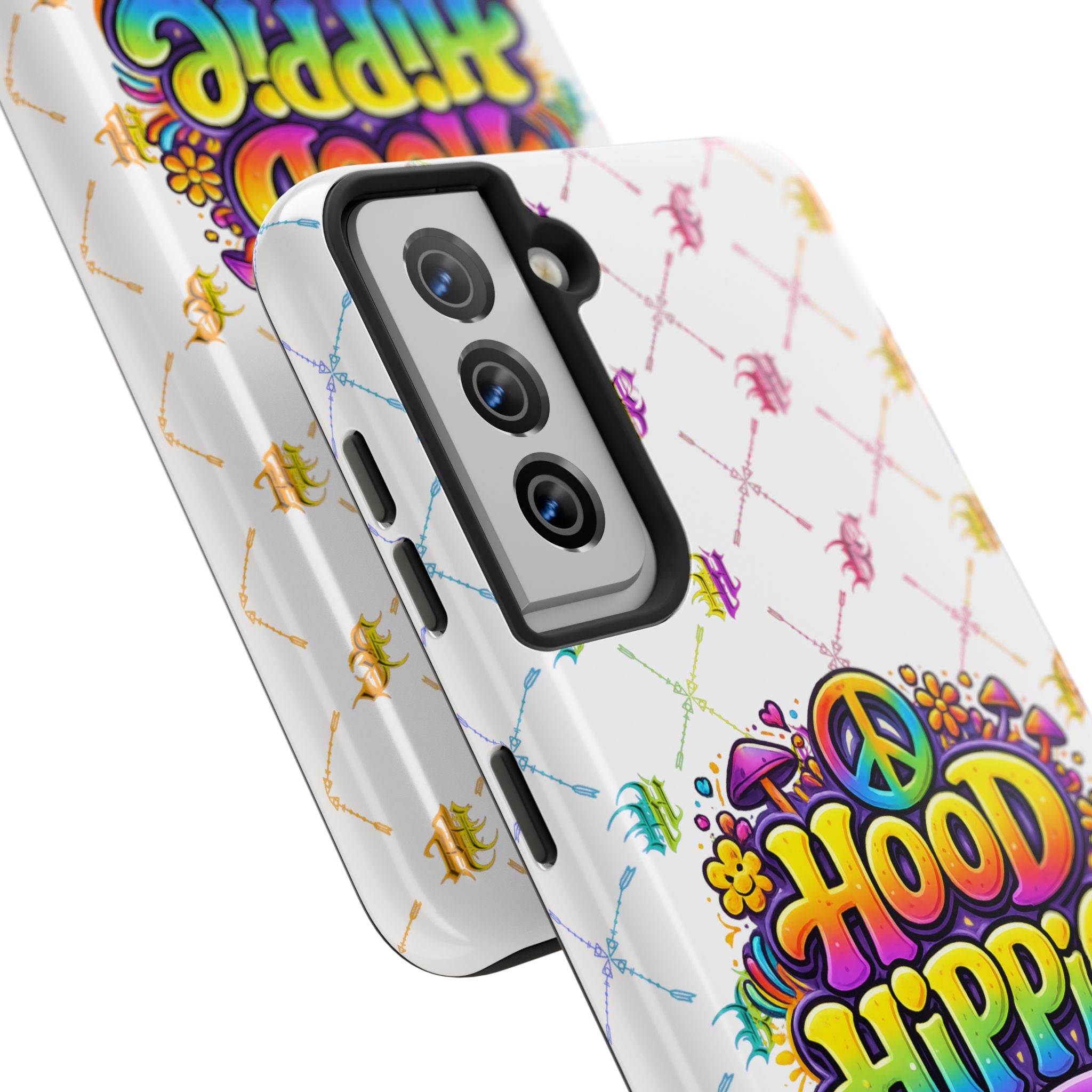 Bomb City Hood Hippie Tough Phone Case — Retro Peace Sign Floral iPhone Cover