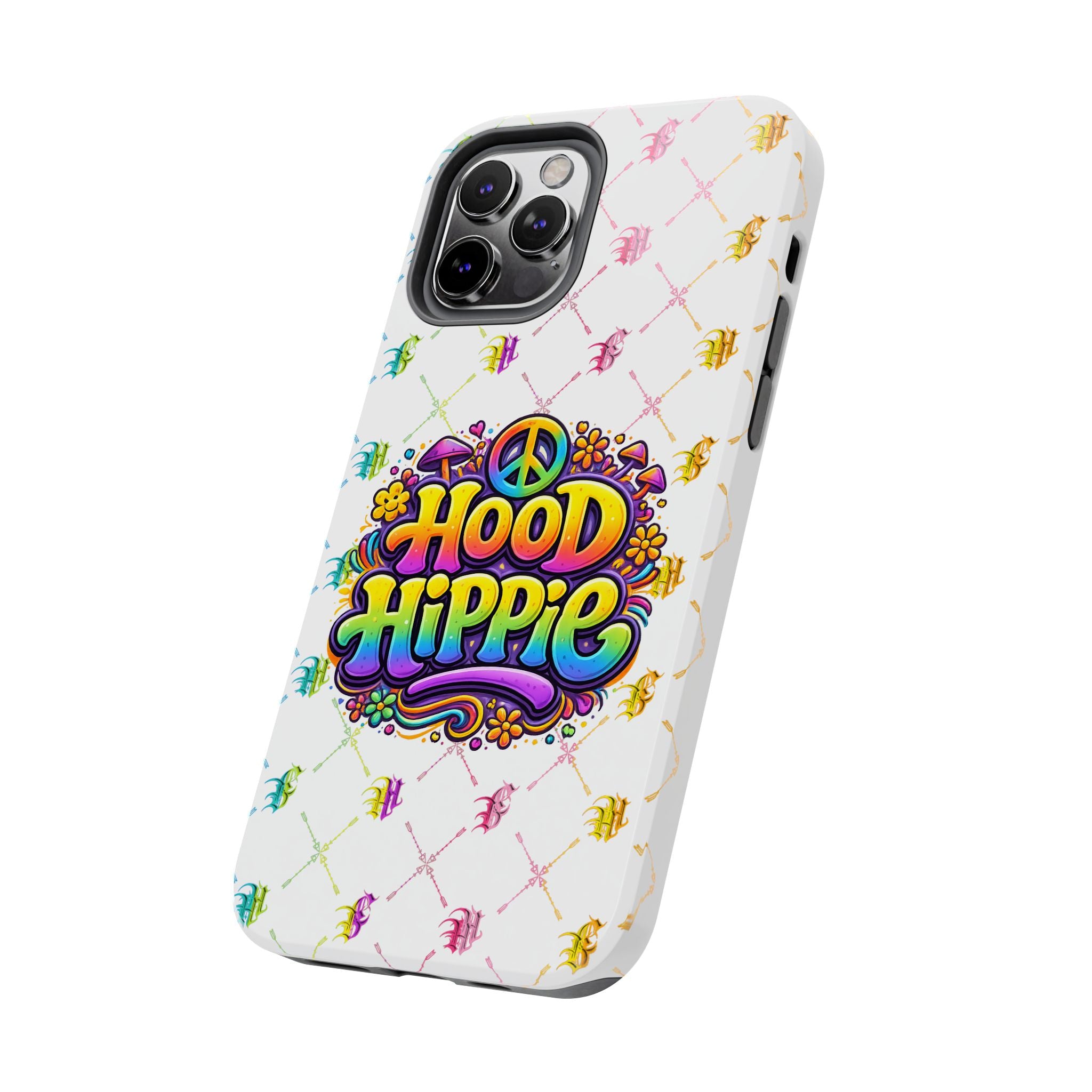 Bomb City Hood Hippie Tough Phone Case — Retro Peace Sign Floral iPhone Cover