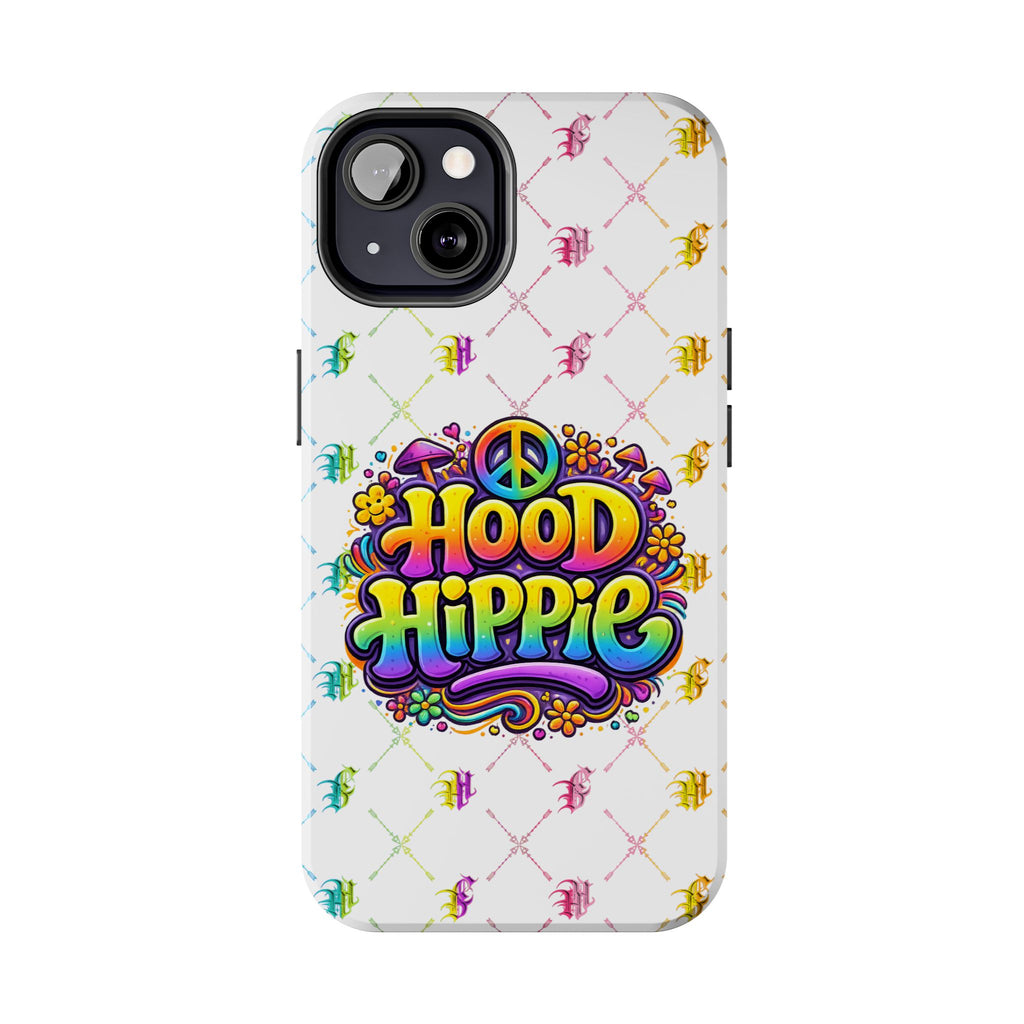 Bomb City Hood Hippie Tough Phone Case — Retro Peace Sign Floral iPhone Cover