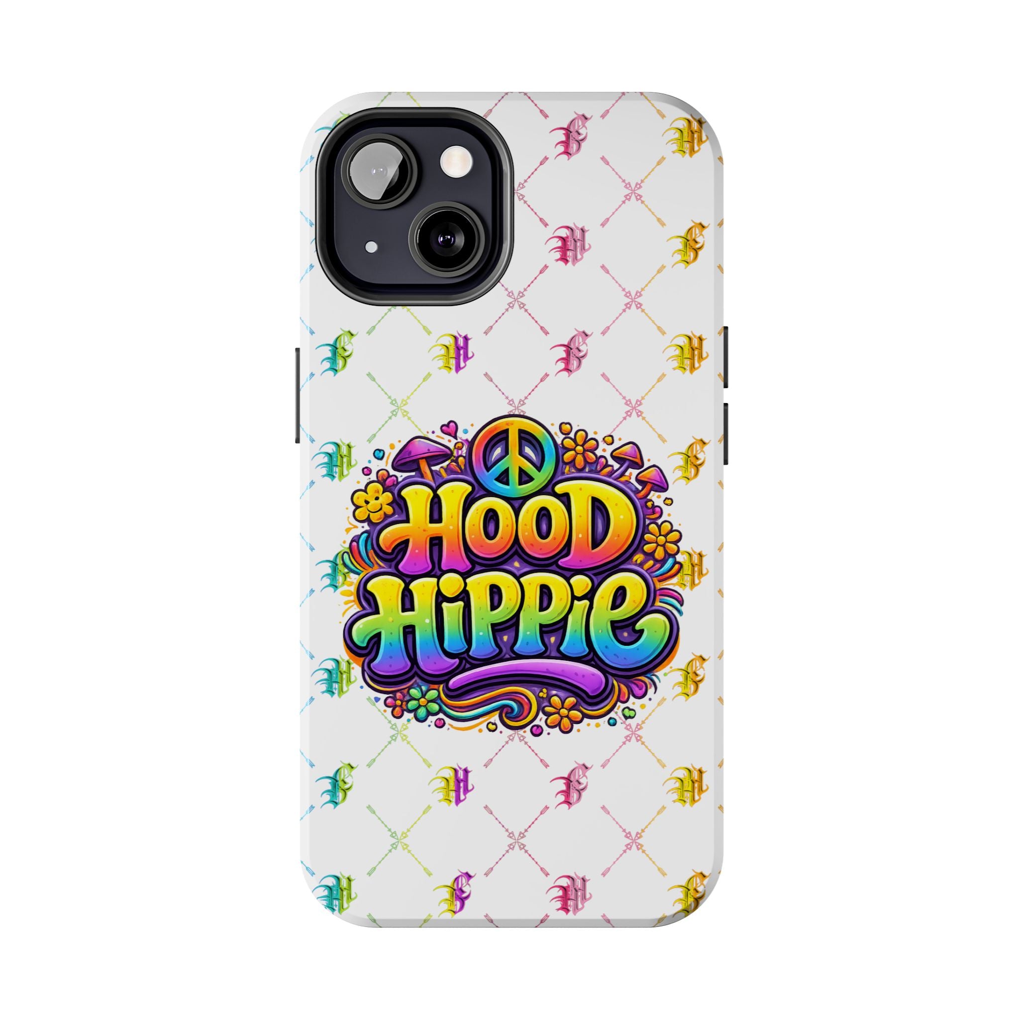 Bomb City Hood Hippie Tough Phone Case — Retro Peace Sign Floral iPhone Cover