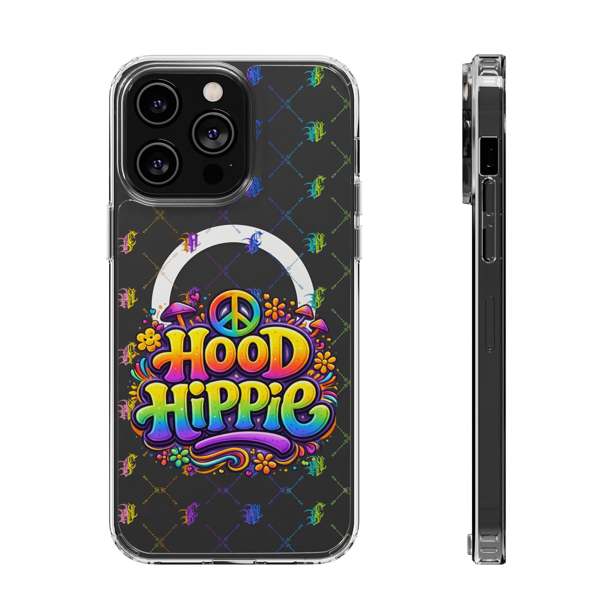 Phone Case — "Hood Hippie" Clear Magnetic Impact-Resistant Case