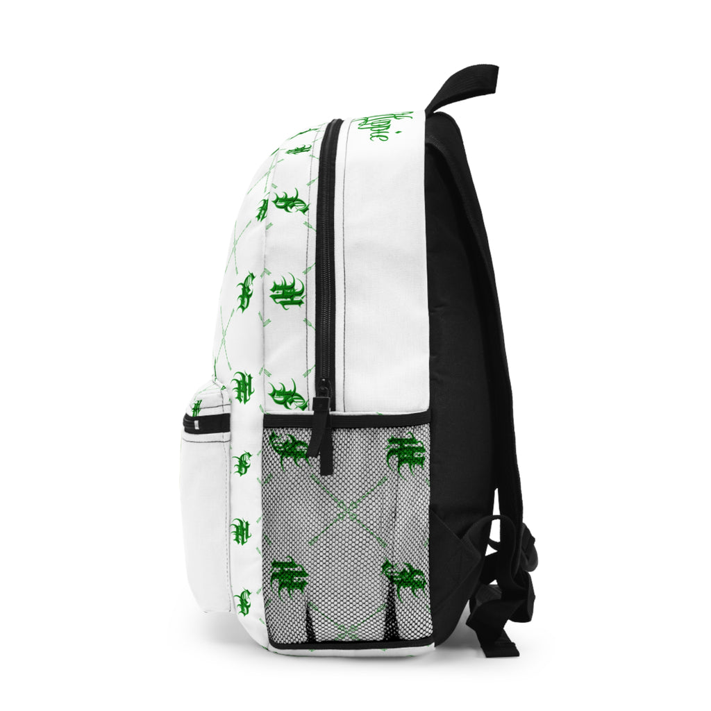 Bomb City Hood Hippie Green Pattern Backpack