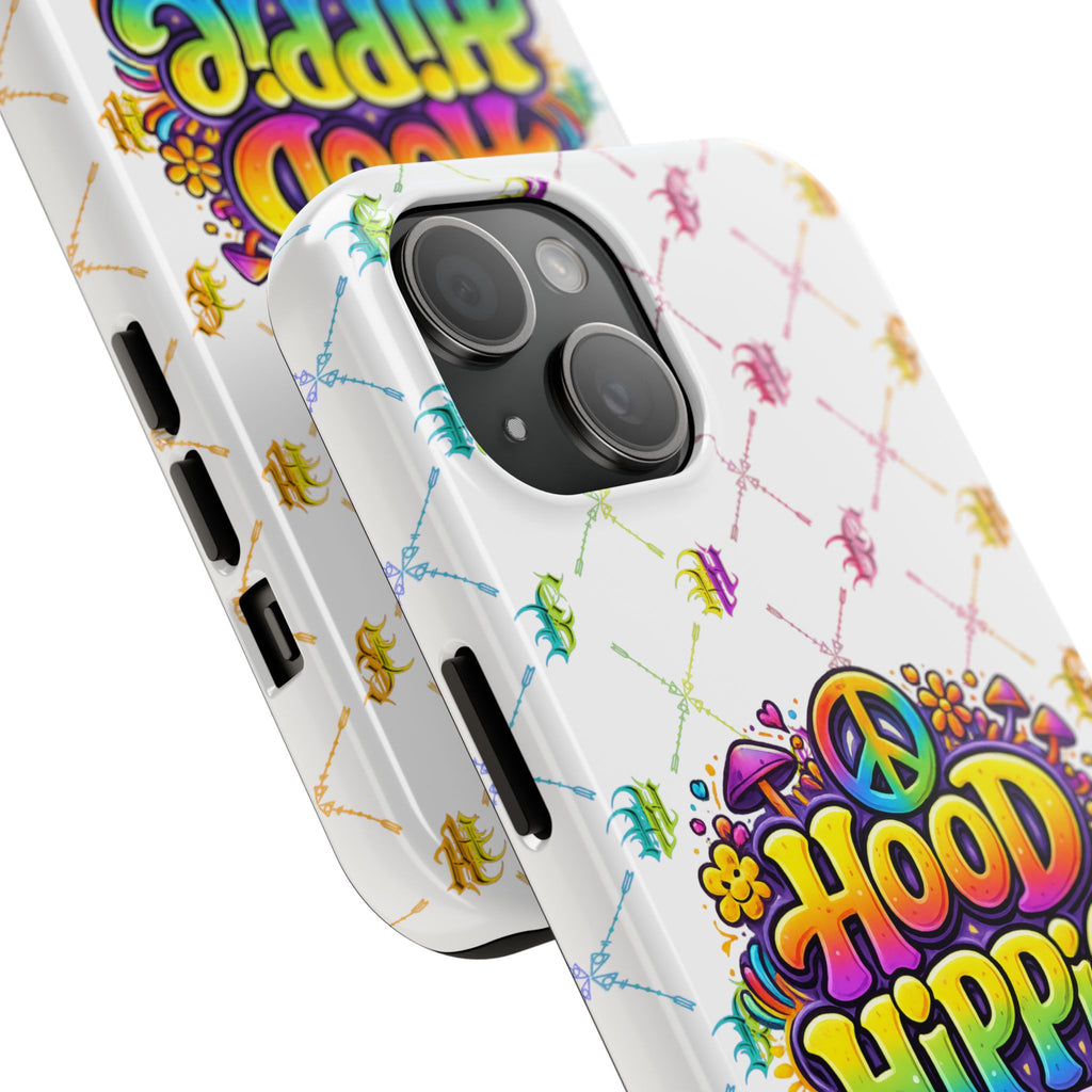 Bomb City Hood Hippie Tough Phone Case — Retro Peace Sign Floral iPhone Cover