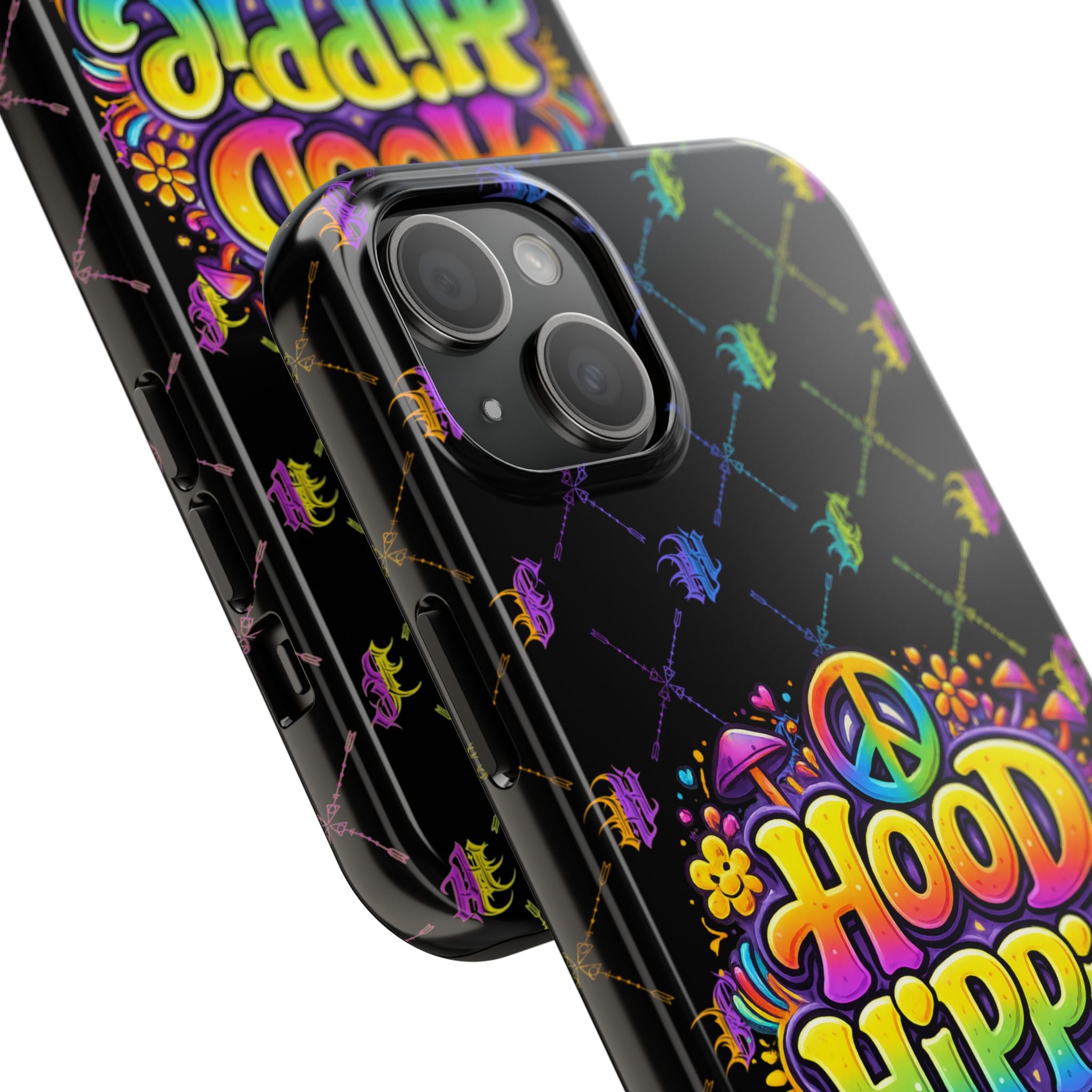 Bomb City Hood Hippie Tough Phone Case — Colorful Psychedelic Peace Design