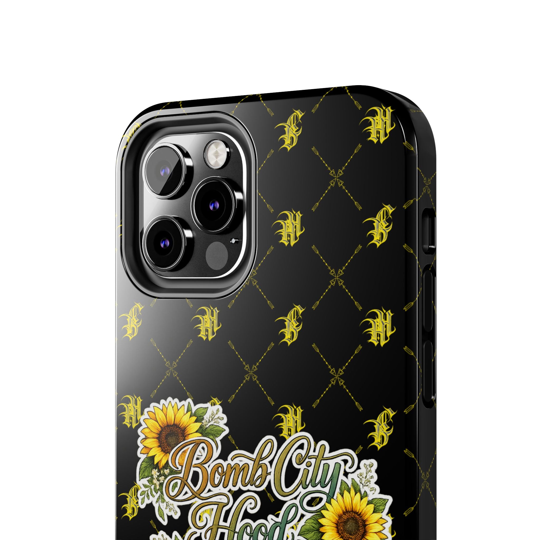 Tough Phone Case — "Bomb City Hood Hippie" Sunflower Protective Phone Cover