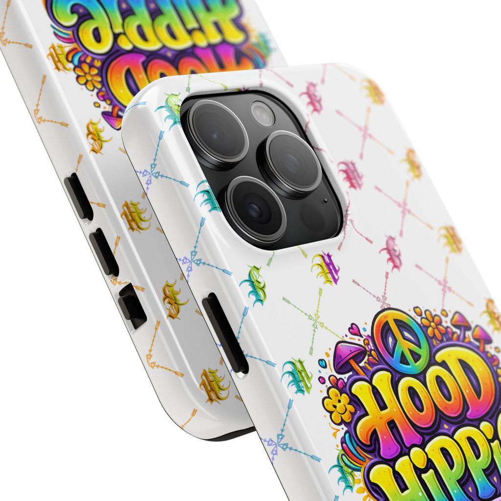 Bomb City Hood Hippie Tough Phone Case — Retro Peace Sign Floral iPhone Cover