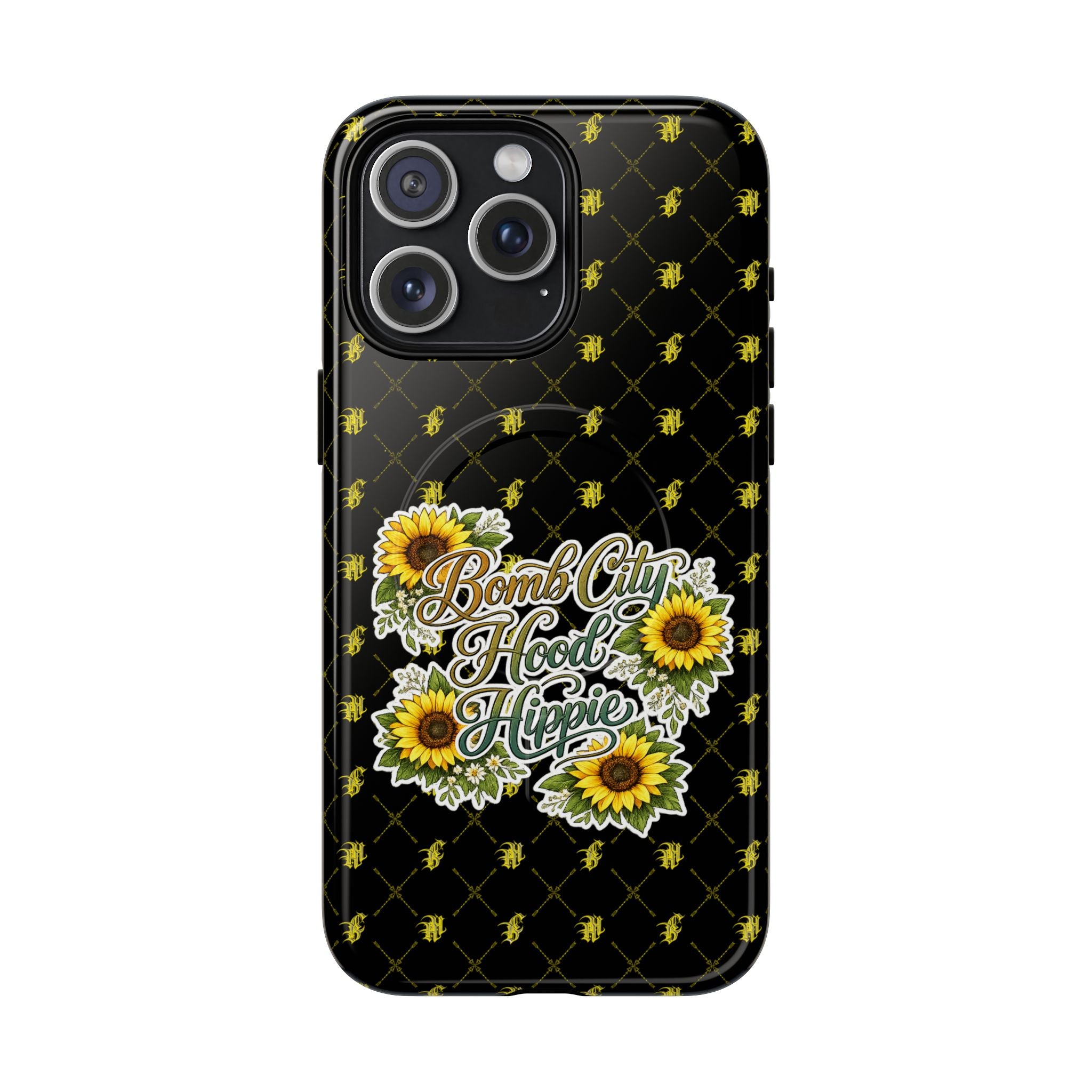 Sunflower 'Bomb City Hood Hippie' Tough Magnetic Phone Case