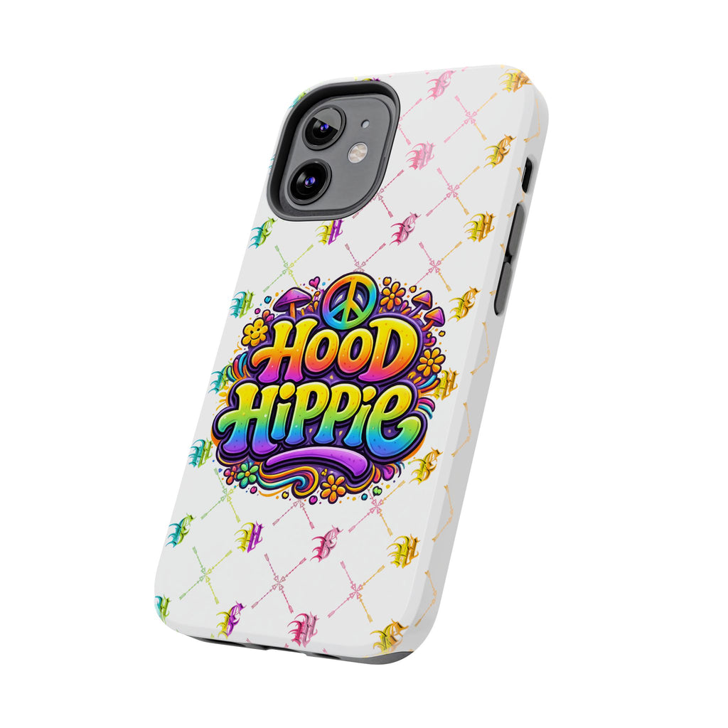 Bomb City Hood Hippie Tough Phone Case — Retro Peace Sign Floral iPhone Cover