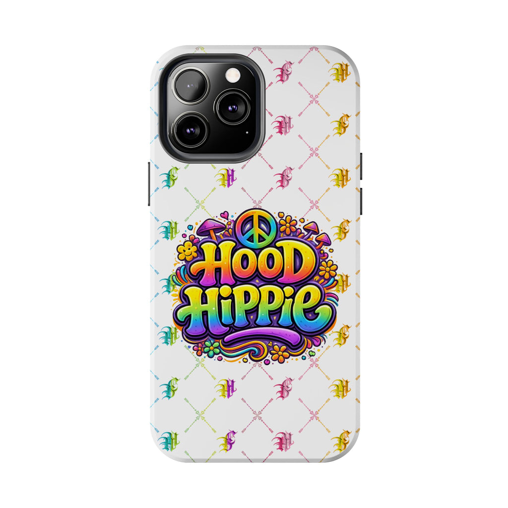 Bomb City Hood Hippie Tough Phone Case — Retro Peace Sign Floral iPhone Cover