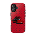 Red Retro Drift Car Tough Magnetic Phone Case — "Gajin" Graphic