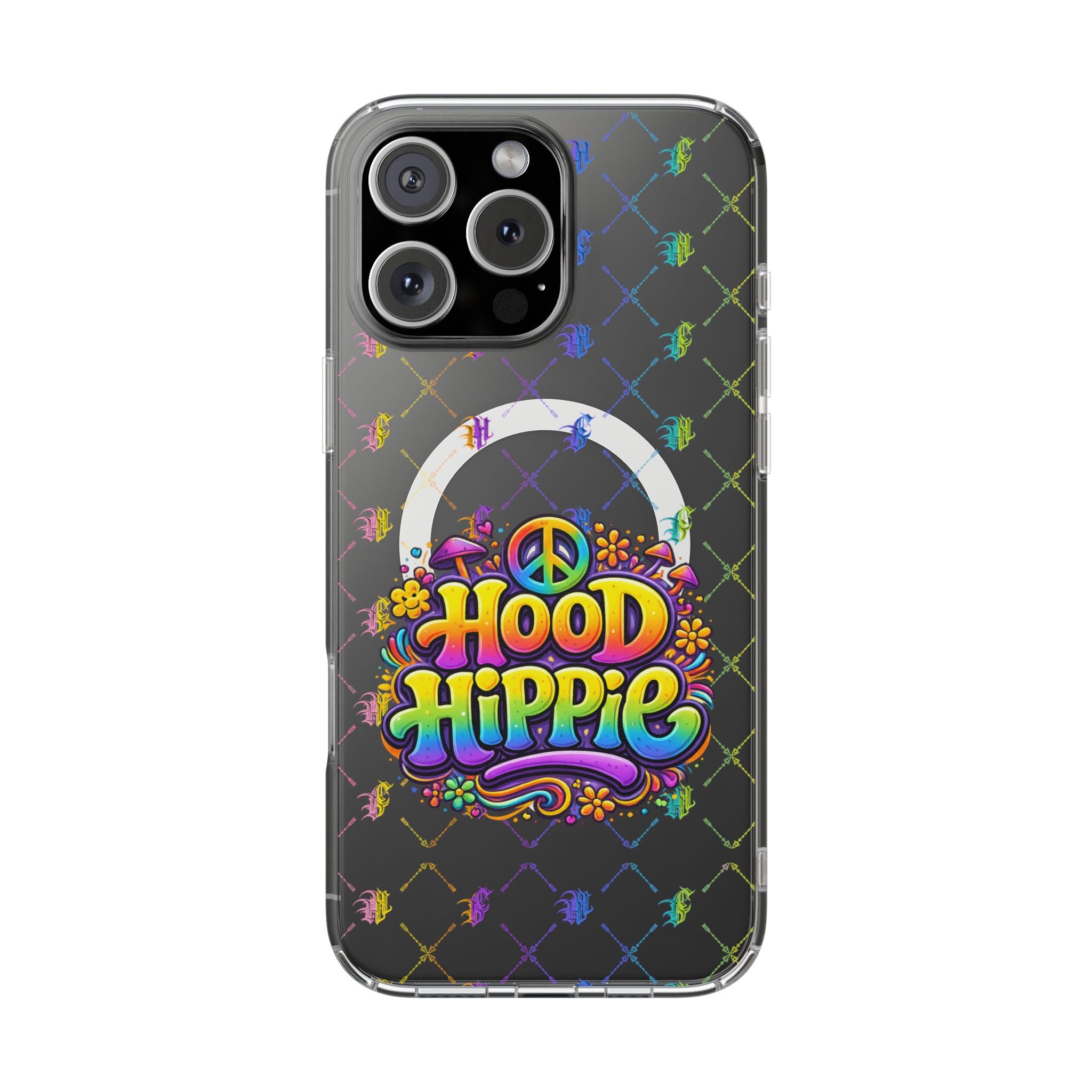 Phone Case — "Hood Hippie" Clear Magnetic Impact-Resistant Case