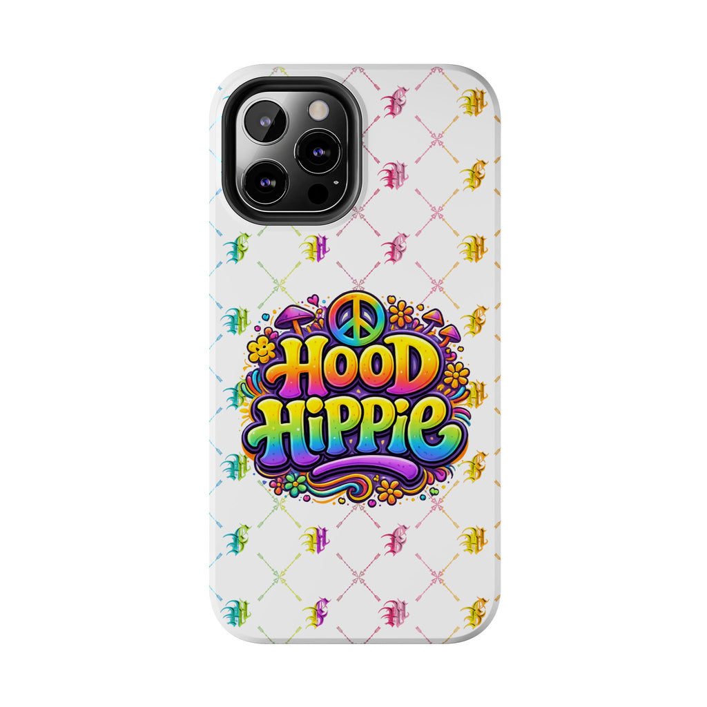 Bomb City Hood Hippie Tough Phone Case — Retro Peace Sign Floral iPhone Cover