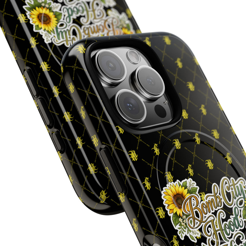 Sunflower 'Bomb City Hood Hippie' Tough Magnetic Phone Case