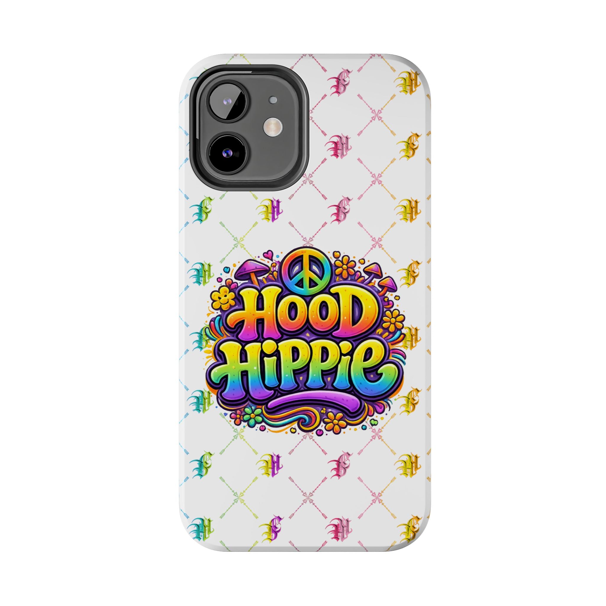 Bomb City Hood Hippie Tough Phone Case — Retro Peace Sign Floral iPhone Cover