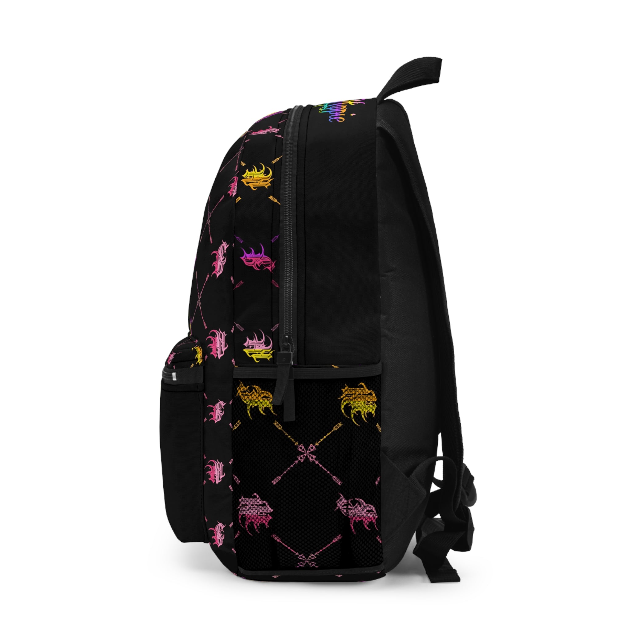Bomb City Hood Hippie Backpack — Retro Psychedelic Peace Logo School Bag
