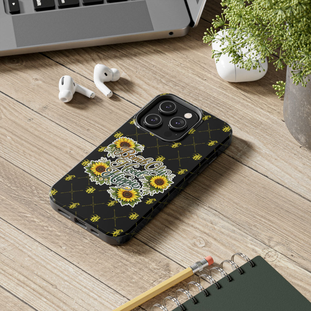 Tough Phone Case — "Bomb City Hood Hippie" Sunflower Protective Phone Cover
