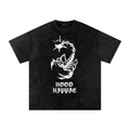 Snow Washed Oversized Cotton T-Shirt