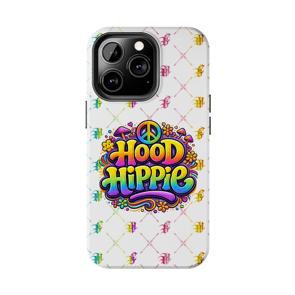 Bomb City Hood Hippie Tough Phone Case — Retro Peace Sign Floral iPhone Cover