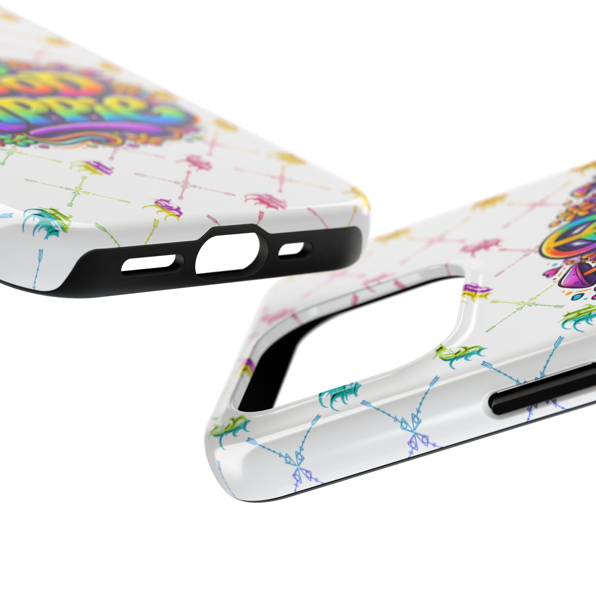 Bomb City Hood Hippie Tough Phone Case — Retro Peace Sign Floral iPhone Cover