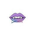 Vampire Lip 'Sloth' Kiss-Cut Vinyl Sticker — Cute Gothic Vampire Decal
